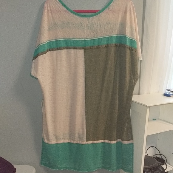 We the free people burnout colorblock tunic top - Picture 5 of 5
